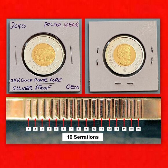 Canada 2010 Extraordinary Set of 3 x $2 Toonies! - Picture 4 of 16